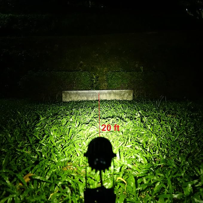 MINI 50X Twin Solar-Powered Cast Aluminium Warm White LED Spotlight 60-100 - Image 9