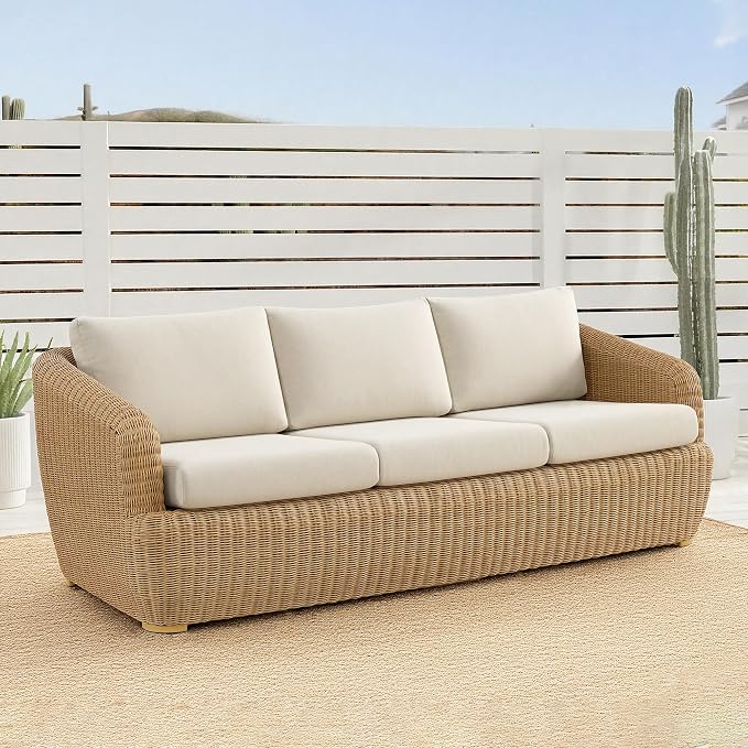 CHITA Patio Wicker 3-Seater Sofa by CHITALIVING
