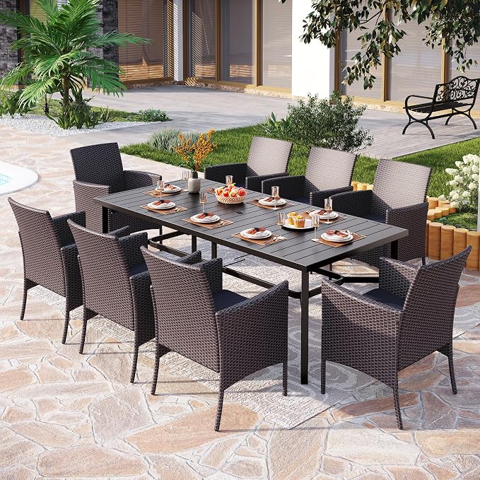PHI VILLA 9 Pieces Outdoor Dining Set - Image 2
