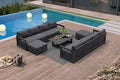 PURPLE LEAF Patio Furniture Set L-Shaped Outdoor Couch by Unknown