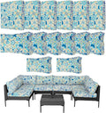 14Pcs Outdoor Cushion Covers Replacement Washable Waterproof UV w/Zipper by Frxeyaliz