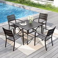 PHI VILLA 5 Pieces Outdoor Patio Dining Set by PHIVILLAThepioneerofcomfortablehouseholdsupplies