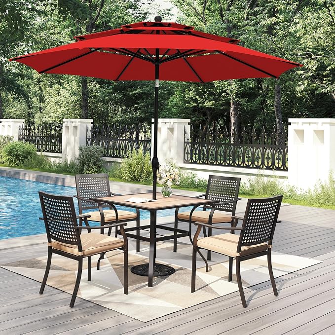 PHI VILLA 5 Pieces Outdoor Dining Set - Image 2