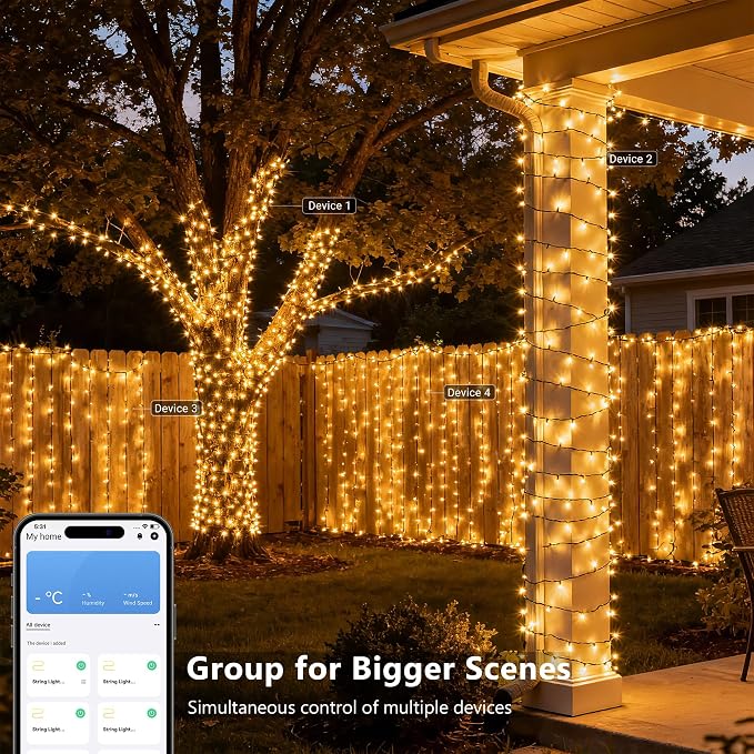 Brizled Smart String Lights, 65.61ft 200 LED Christmas Lights - Image 5