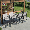 Crestlive Products Outdoor Bar Stools Set of 4, Bar Height Patio Chairs by CrestliveProducts