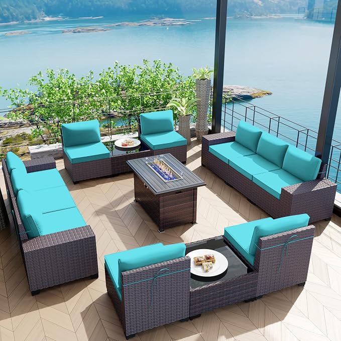 Kullavik 13 Pieces Outdoor Patio Furniture Set by KULLAVIK