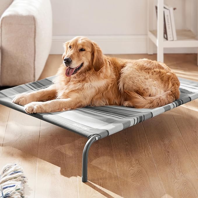 Bedsure Outdoor Elevated Dog Bed Large Sized Dog, Portable Indoor & Outdoor - Image 7