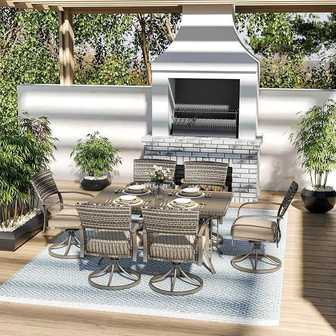 Pamapic 7-Piece Outdoor Dining Set - Image 4