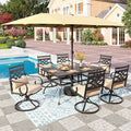 PHI VILLA Outdoor Patio Dining Set by PHIVILLAThepioneerofcomfortablehouseholdsupplies