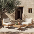 ENSTVER 3-Piece Dual-Strand Wicker Outdoor Sectional, Premium Outdoor Sofa by ENSTVER