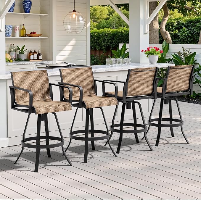 Crestlive Products Outdoor Swivel Bar Stools - Image 9
