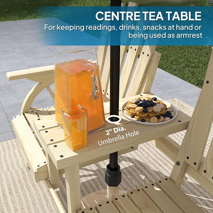Outsunny Wooden Garden Bench - Image 5