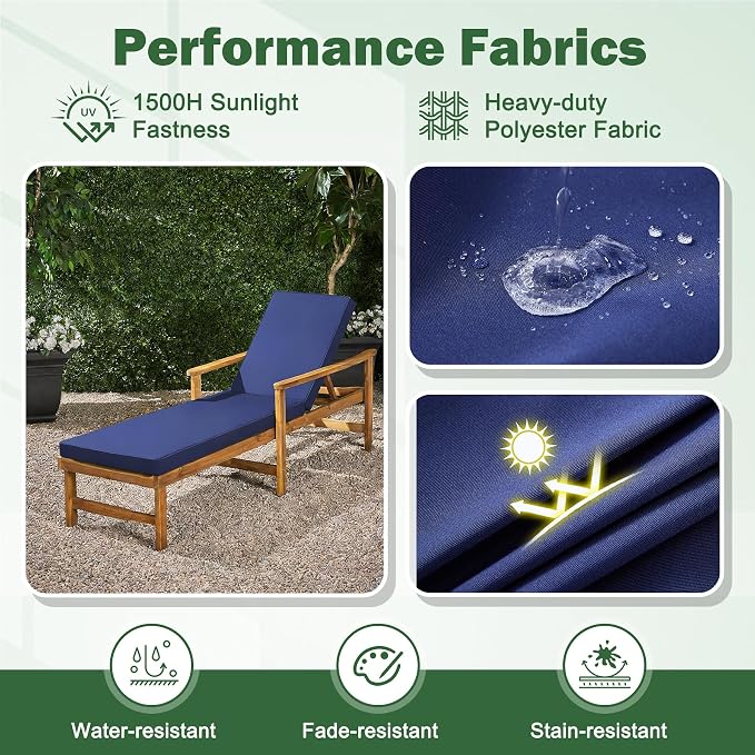 Chaise Lounge Cushions Outdoor, Outdoor Chaise Cushion - Image 5