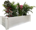 4' x 2' Vinyl Raised Garden Bed Screwless Planter Box by sunny+cosy