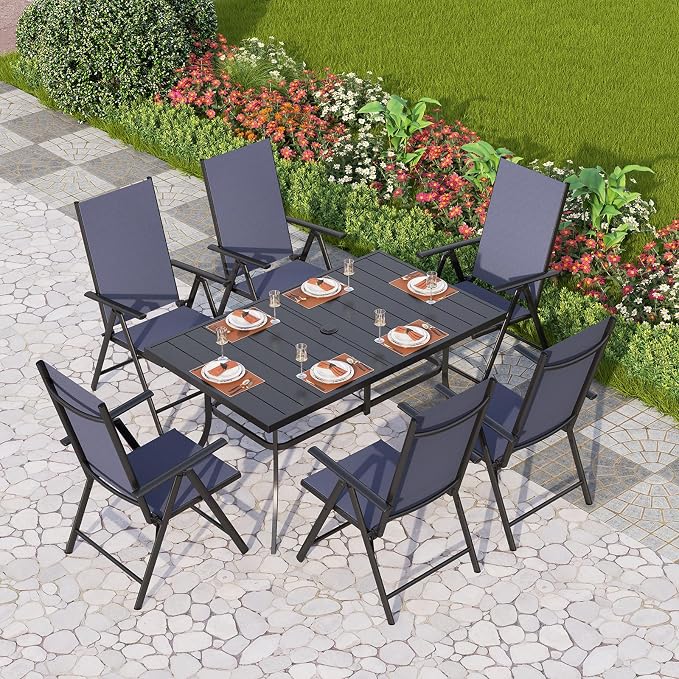 PHI VILLA Patio Dining Set by PHIVILLAThepioneerofcomfortablehouseholdsupplies