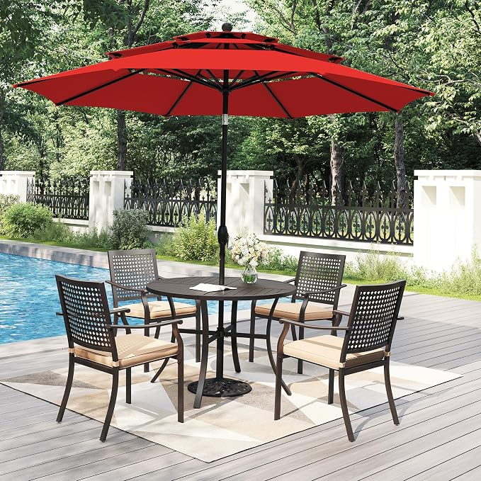 PHI VILLA 5 Pieces Outdoor Dining Set - Image 2