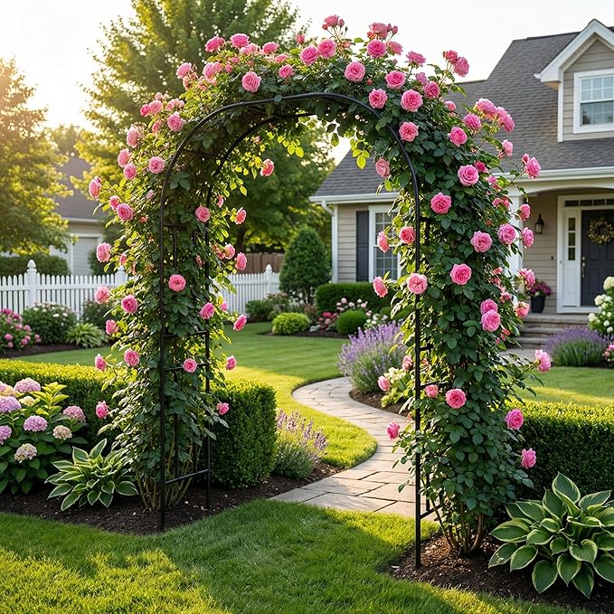 Garden Arch Trellis, 95.8" H x 70.9" W Garden Arch Arbor - Image 2