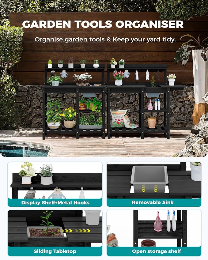 SERWALL Outdoor Potting Bench - Image 5