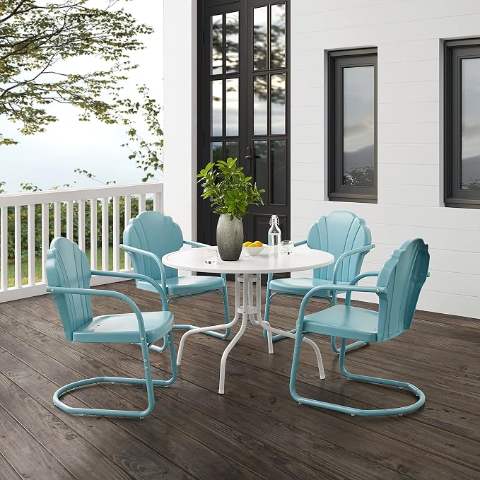 Crosley Furniture Tulip 5-Piece Outdoor Dining Set - Image 4