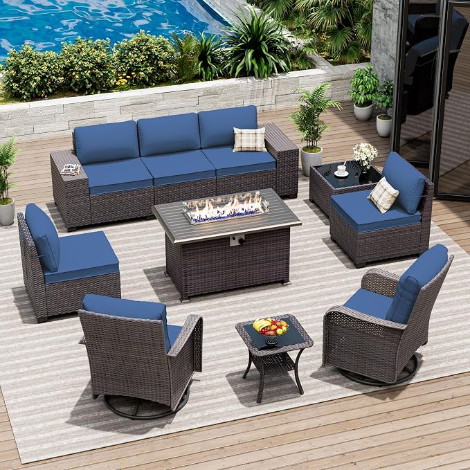 10 Pieces Patio Furniture Set by ASJMR