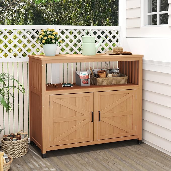 Mederlo Wooden Patio Bar Table Set - Image 7