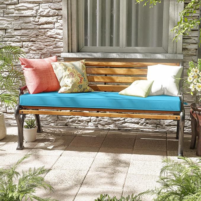 Premium Outdoor Bench Cushions for Patio Furniture 3.5inches Memory Foam Bench - Image 2
