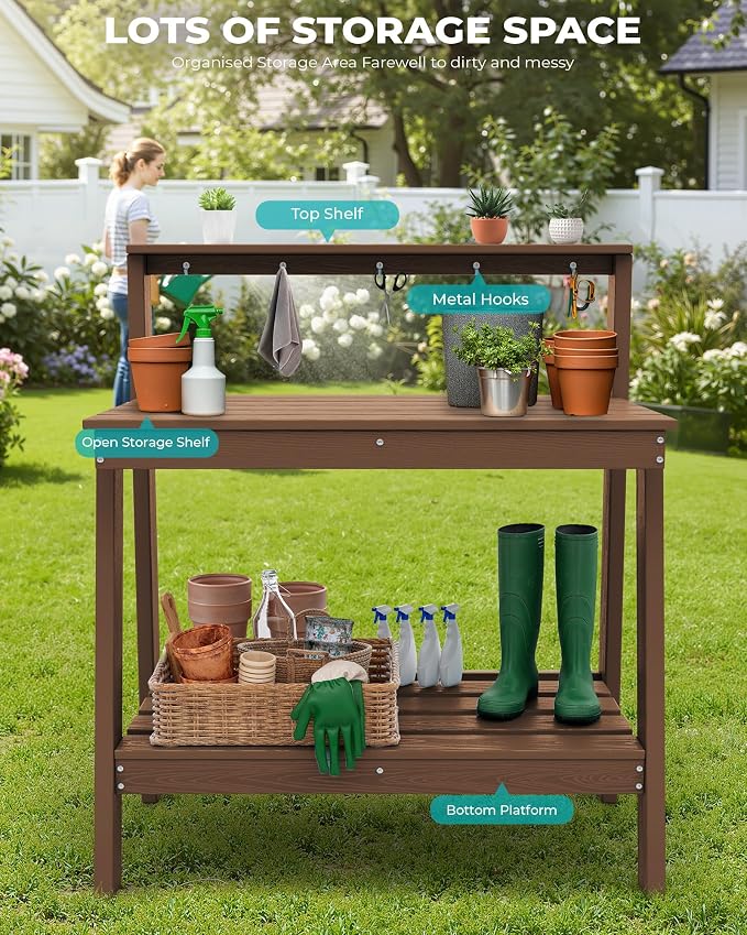 SERWALL Potting Bench Outdoor - Image 7