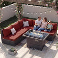 NICESOUL 6 Piece Modern Outdoor Conversation Set by NICESOUL