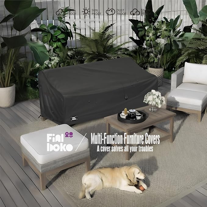 3-Seater Outdoor Couch Cover, 100% Waterproof Heavy Duty Patio Furniture Covers - Image 7