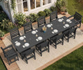SERWALL Patio Dining Sets for 10 Person, HDPE Dining Set by SERWALL