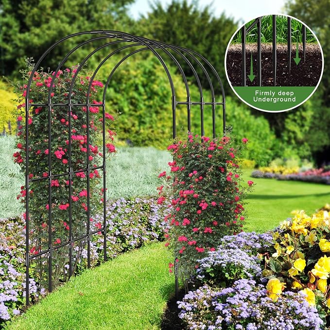 Garden Arch Trellis, Metal Arch Trellis - Image 3