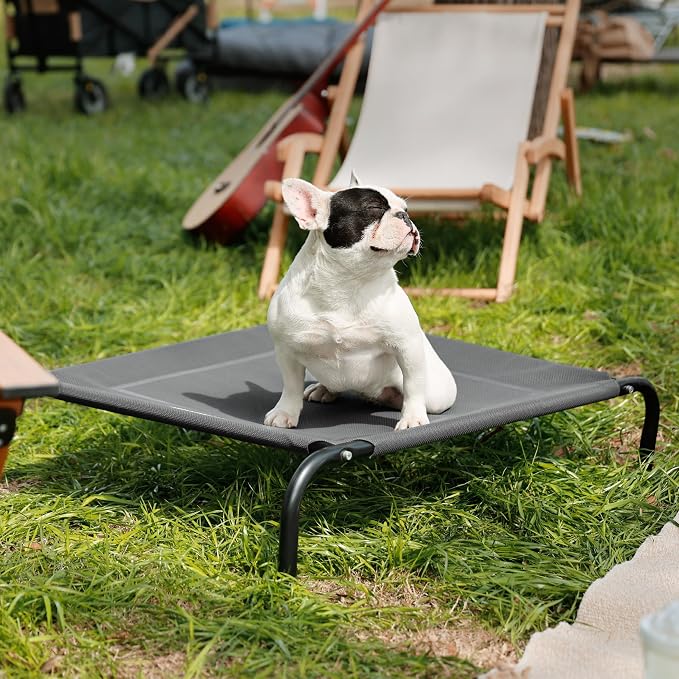 Bedsure Outdoor Elevated Dog Bed Medium Size Dog, Portable Indoor & Outdoor - Image 7