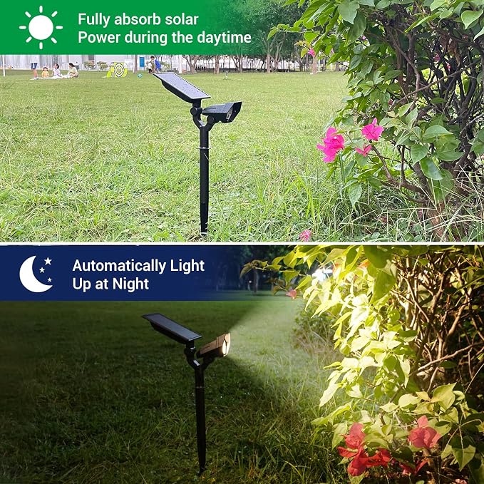 Solar Spotlights Outdoor, 4 Modes Solar Landscape Spot Light - Image 4