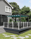 10x13 Ft Aluminum Pergola with Retractable Canopy Metal Gazebo by KYBOLT