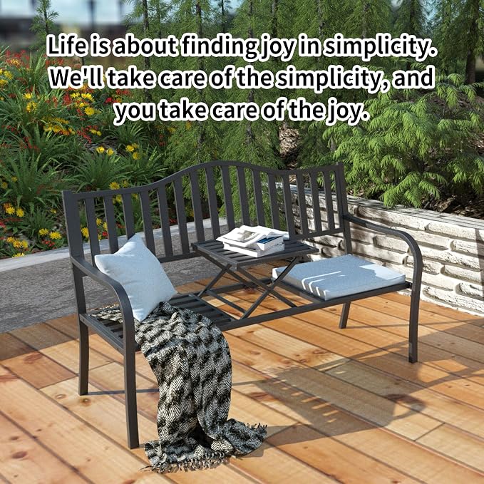 YLGJ&TIDY 50 Inches Garden Benches - Image 8