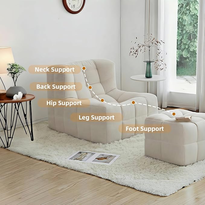 Bean Bag Chair - Memory Foam Bean Bag Chair - Image 9