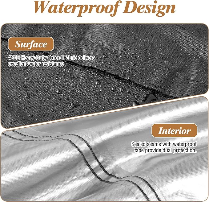 Kasla Porch Swing Seat Cover, Waterproof Swing Covers - Image 6