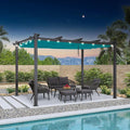 PURPLE LEAF 10' X 13' Outdoor Retractable Pergola by PURPLELEAF