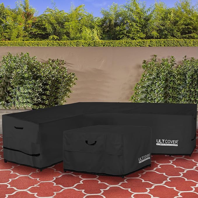 ULTCOVER Patio L-Shaped Left Facing Sofa Cover Waterproof - Image 6