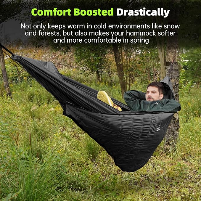 Camping Hammock with Mosquito Net – Portable Parachute Nylon Hammock Tent with - Image 6