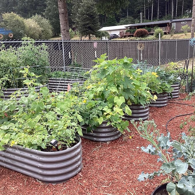A ANLEOLIFE 33-Pack Deep Root Galvanized Raised Garden Beds Outdoor - Image 7