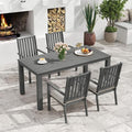 Wisteria Lane 5 Pieces Outdoor Dining Table Set, Aluminum Patio Table and by WisteriaLane
