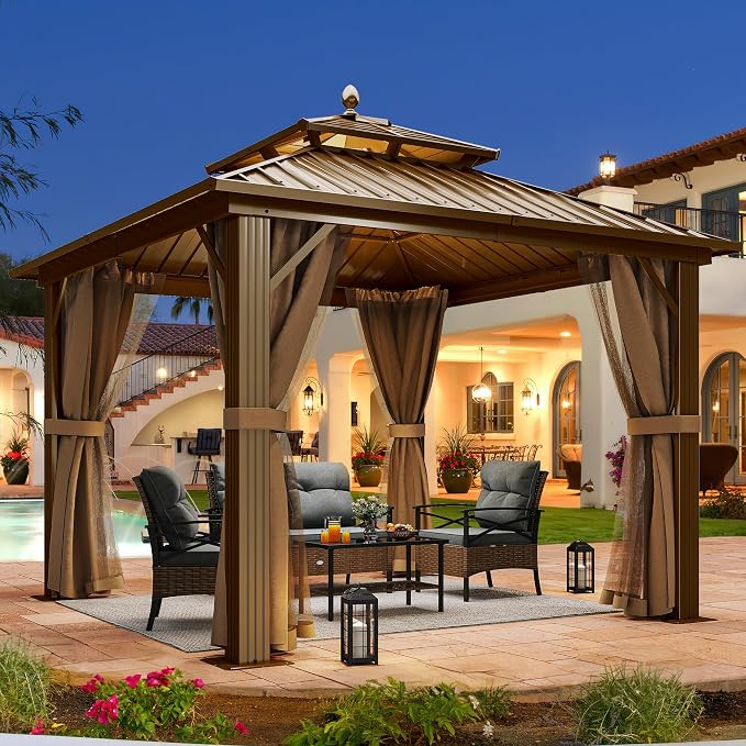 YITAHOME 10x10ft Hardtop Gazebo - Image 8