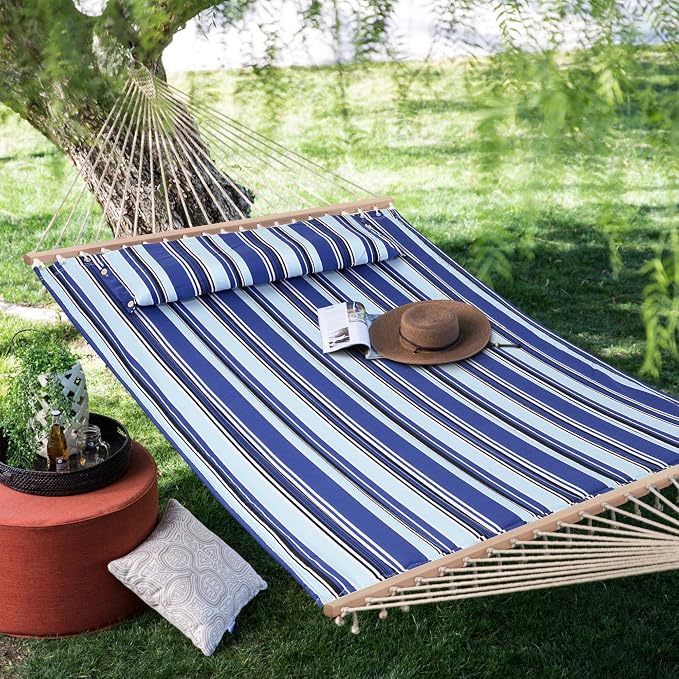 SUNCREAT Hammocks Quilted Fabric Hammock, Double Hammock - Image 7