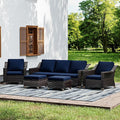 Joyside Wicker Patio Furniture Sets, 5 Pieces Upgraded Large Size Outdoor by Joyside