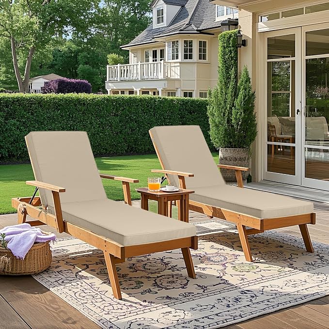 Only choice Outdoor Lounge Chair Cushions Patio Chaise Lounge Replacement - Image 3
