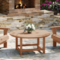 WestinTrends Malibu Low Outdoor HDPE Round Patio Coffee Table by WestinTrends