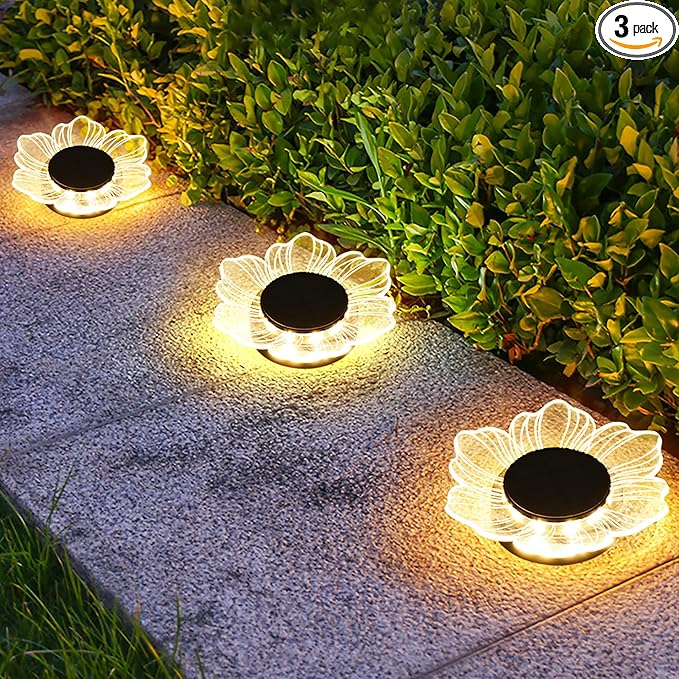 Roaming Acrylic Petal Bury Light 3-Pack Suitable by RoamingLight