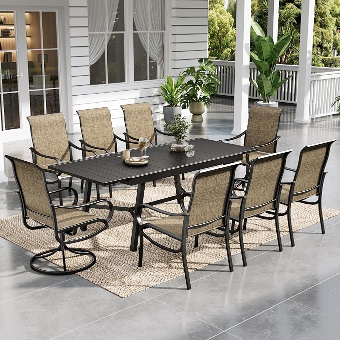Sophia & William Patio Dining Set Outdoor Dining Set Patio Table and Chairs Set by SophiaWilliam