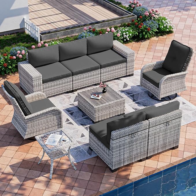 9-Piece Outdoor Patio Furniture Set by MuphyersPatioFurniture